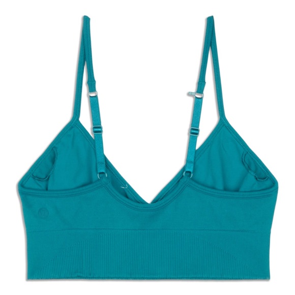 Lululemon Women’s Teal Green Sports Bra Size 4 - Picture 2 of 6